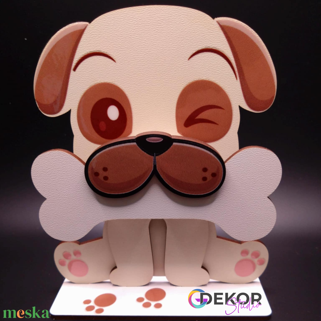 Kutyus alakú gyerek szemüvegtartó - otthon & életmód - babaszoba, gyerekszoba - babaszoba dekoráció - Meska.hu