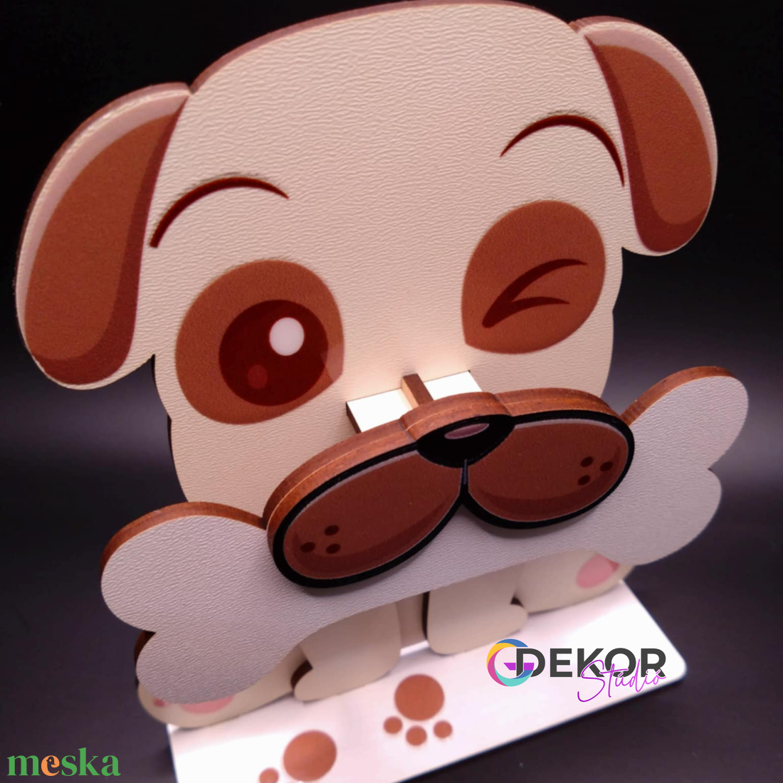 Kutyus alakú gyerek szemüvegtartó - otthon & életmód - babaszoba, gyerekszoba - babaszoba dekoráció - Meska.hu