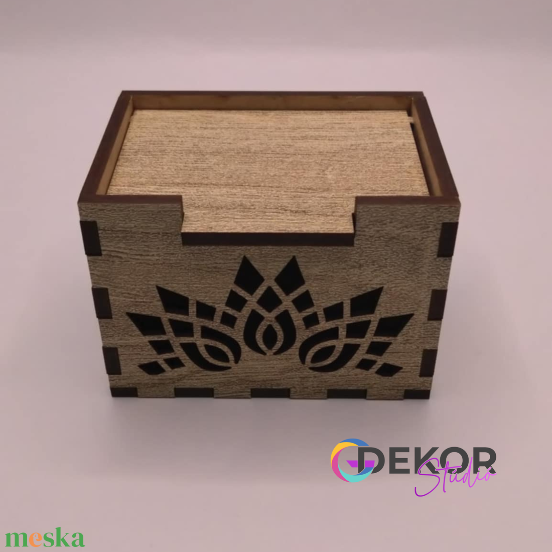 Mini fa ajándékdoboz  lézervágott mintás, 557 cm - otthon & életmód - papír, írószer - ajándékozás kellékei - ajándékkísérő - Meska.hu