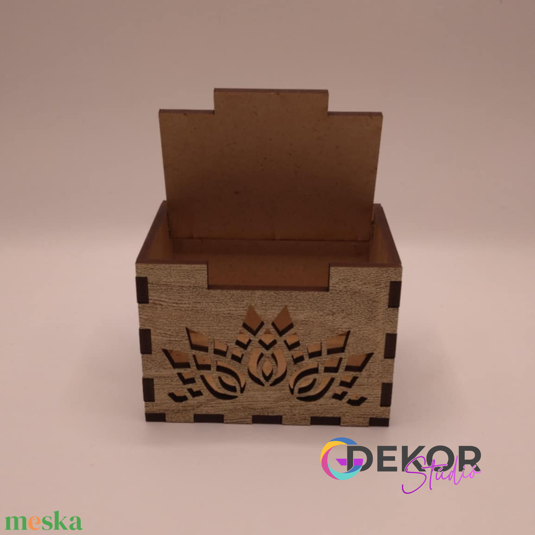 Mini fa ajándékdoboz  lézervágott mintás, 557 cm - otthon & életmód - papír, írószer - ajándékozás kellékei - ajándékkísérő - Meska.hu