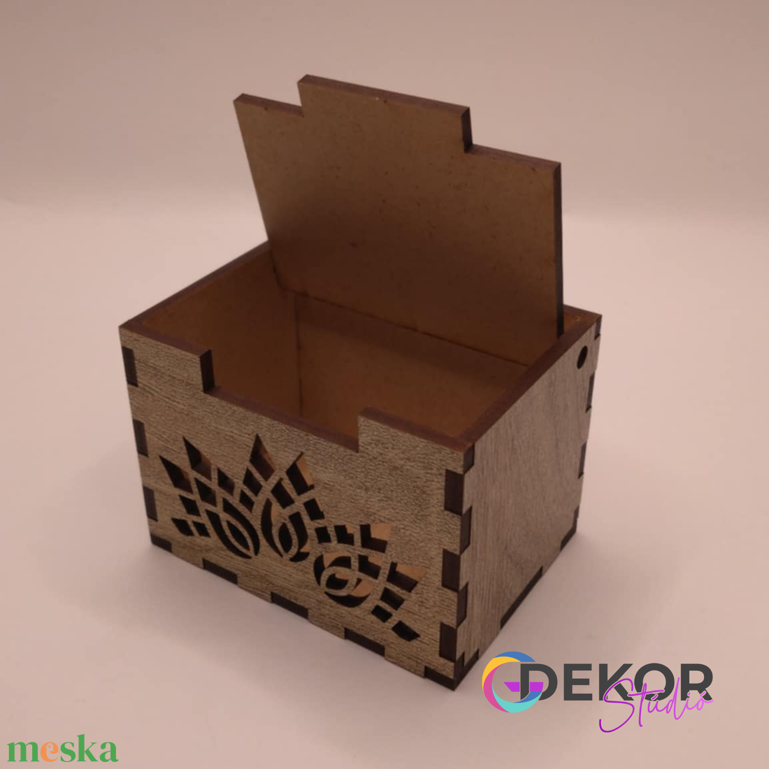 Mini fa ajándékdoboz  lézervágott mintás, 557 cm - otthon & életmód - papír, írószer - ajándékozás kellékei - ajándékkísérő - Meska.hu