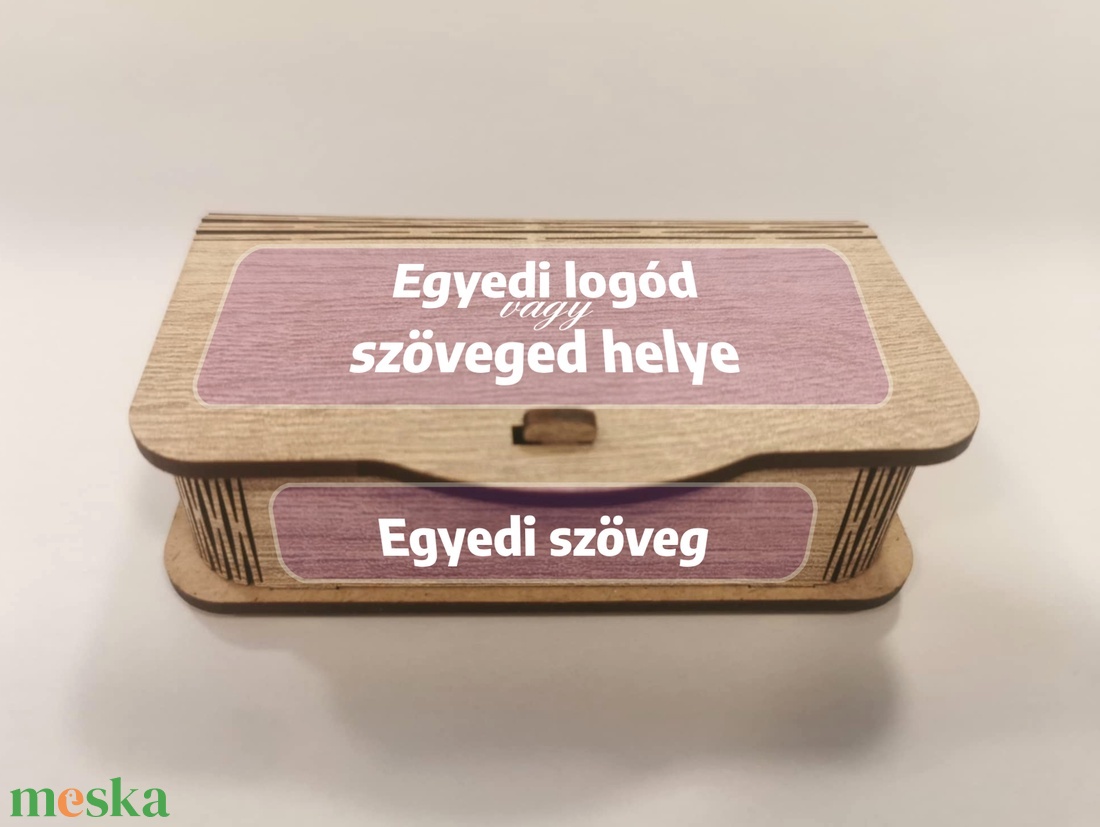 Névjegykártyatartó lézer box - otthon & életmód - papír, írószer - ajándékozás kellékei - ajándékkísérő - Meska.hu