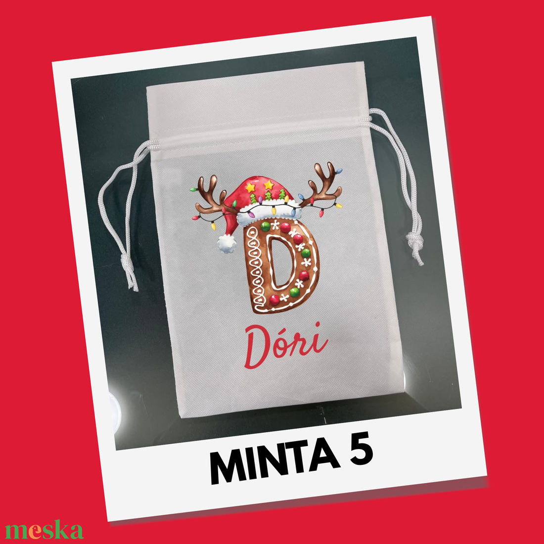 Névre szóló ajándék-, mikulás zsákok - DTF nyomattal - karácsony - mikulás - mikulás zsák - Meska.hu