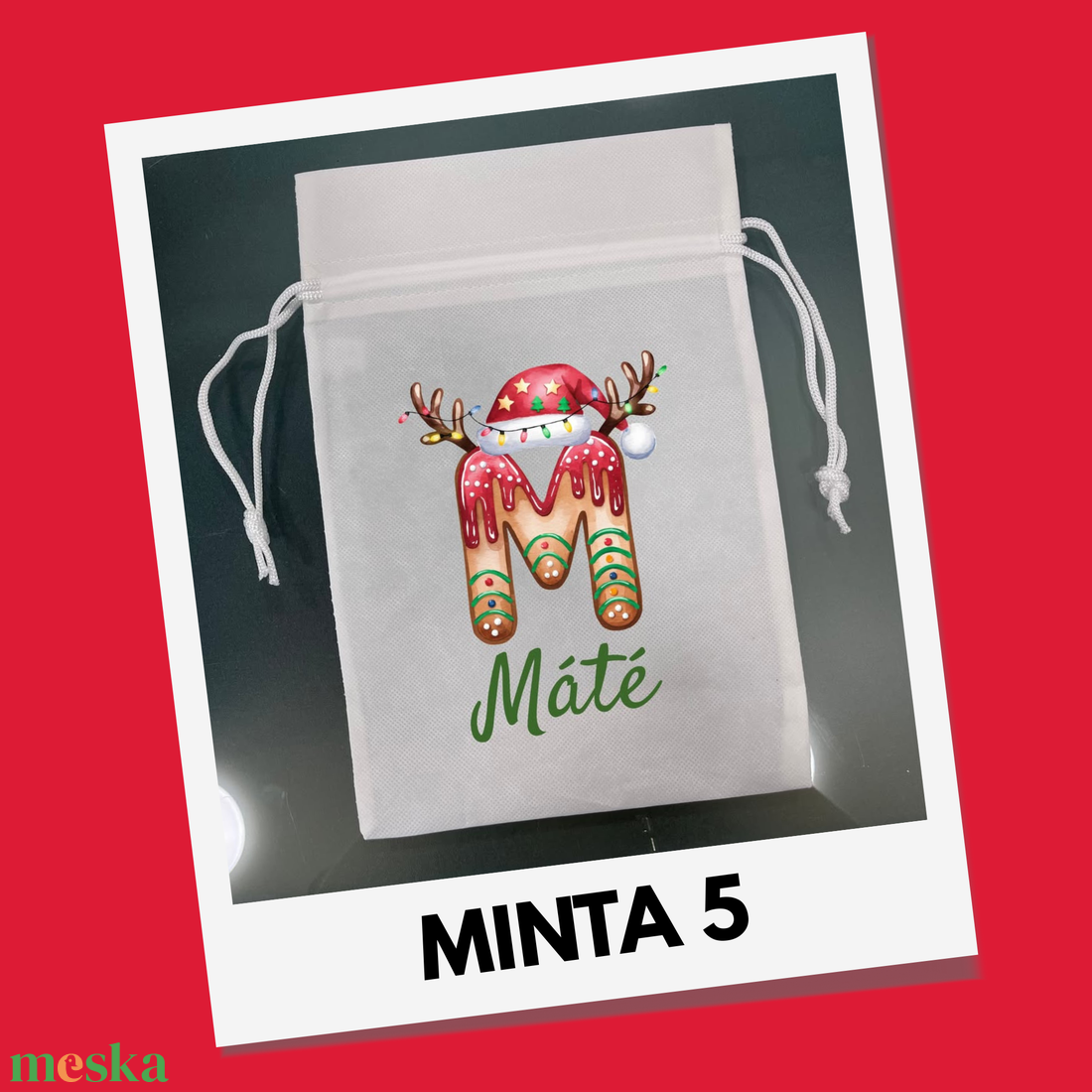 Névre szóló ajándék-, mikulás zsákok - DTF nyomattal - karácsony - mikulás - mikulás zsák - Meska.hu