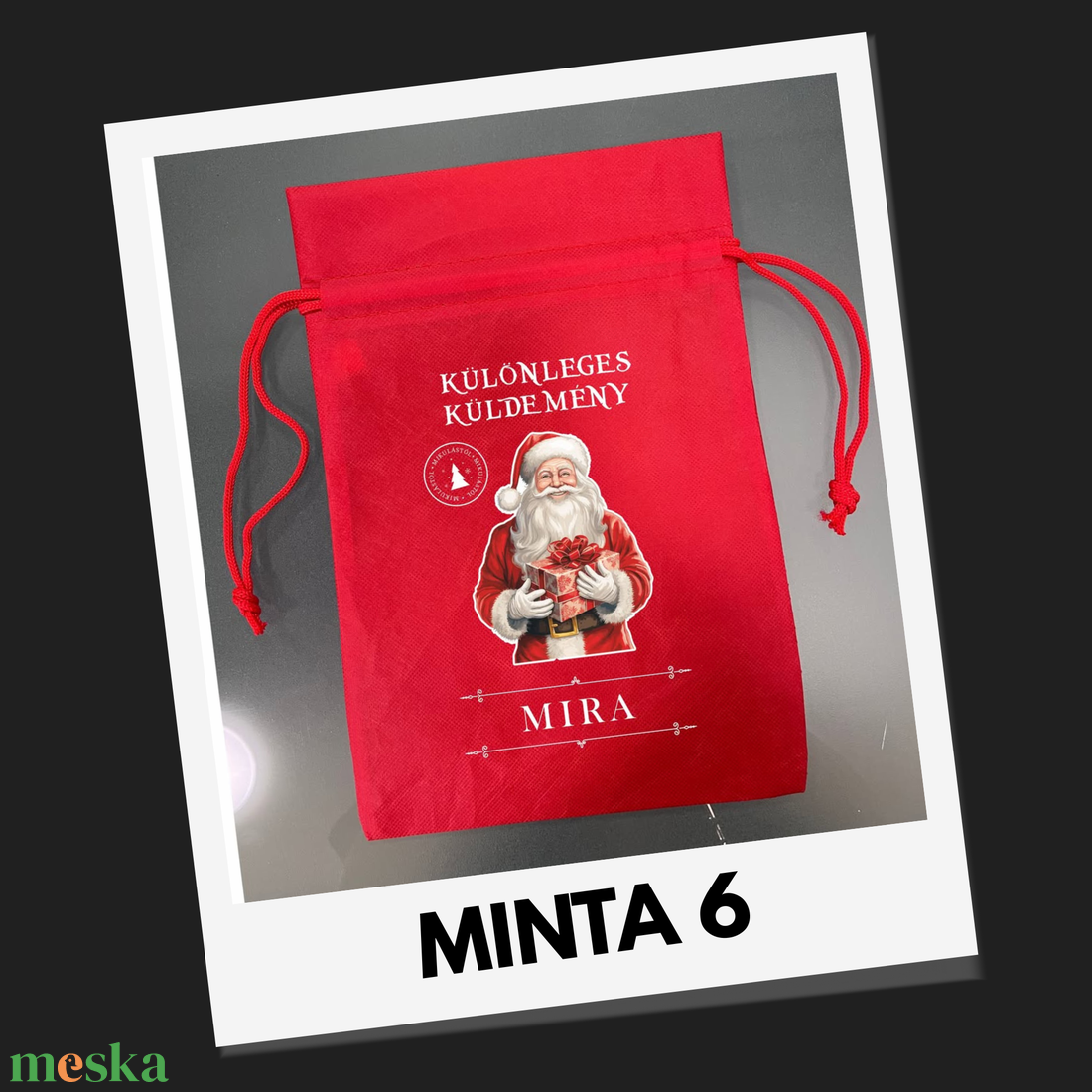 Névre szóló ajándék-, mikulás zsákok - DTF nyomattal - karácsony - mikulás - mikulás zsák - Meska.hu