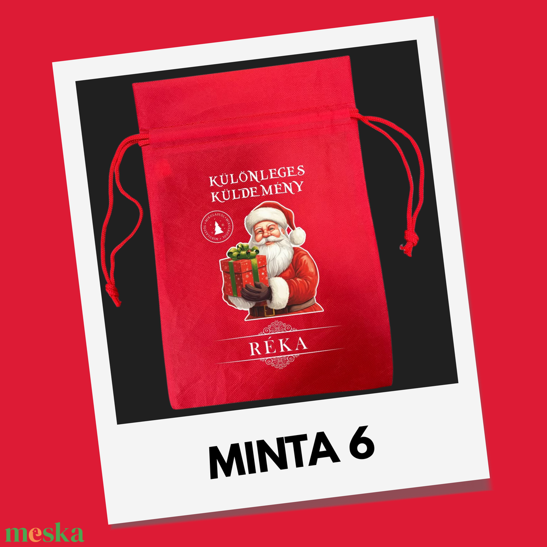 Névre szóló ajándék-, mikulás zsákok - DTF nyomattal - karácsony - mikulás - mikulás zsák - Meska.hu