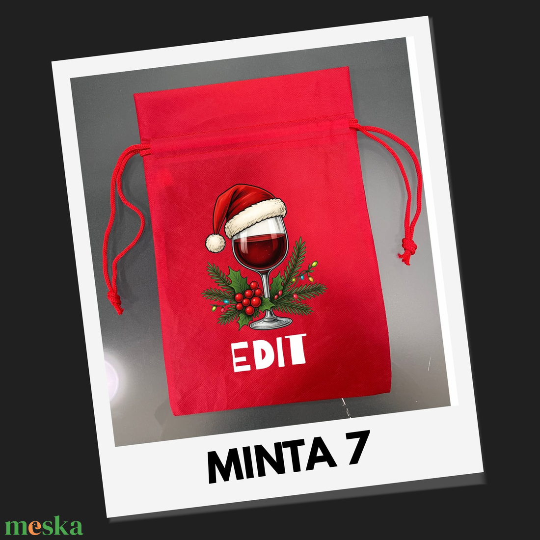 Névre szóló ajándék-, mikulás zsákok - DTF nyomattal - karácsony - mikulás - mikulás zsák - Meska.hu