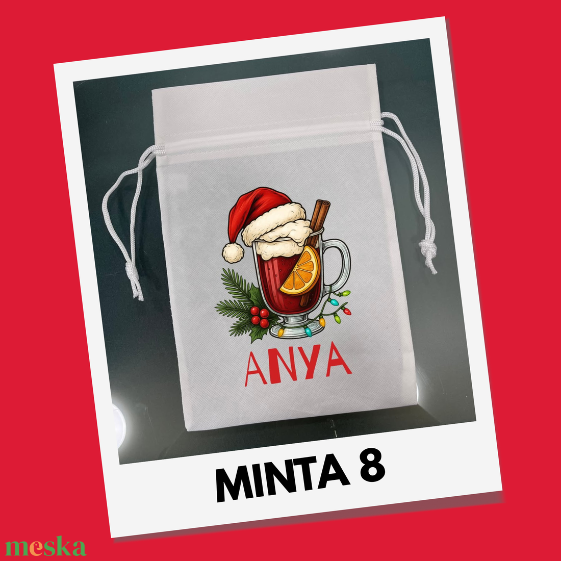 Névre szóló ajándék-, mikulás zsákok - DTF nyomattal - karácsony - mikulás - mikulás zsák - Meska.hu