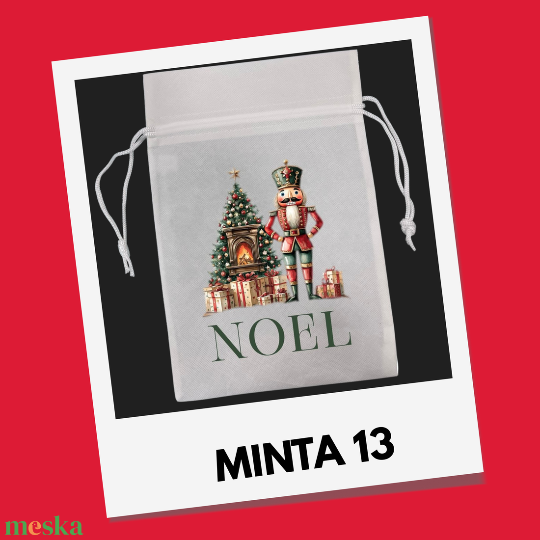 Névre szóló ajándék-, mikulás zsákok - DTF nyomattal - karácsony - mikulás - mikulás zsák - Meska.hu