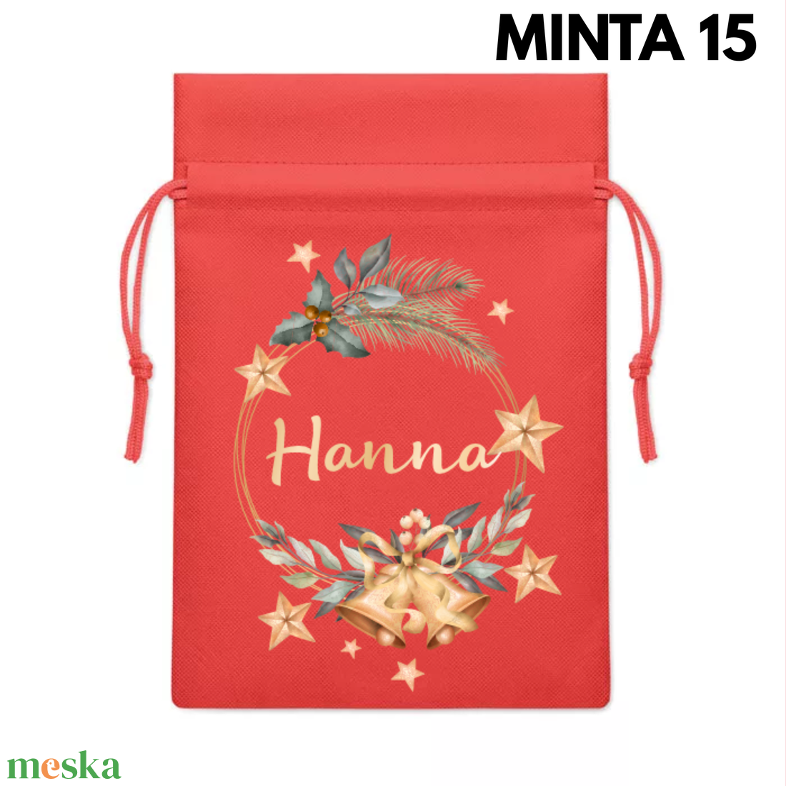 Névre szóló ajándék-, mikulás zsákok - DTF nyomattal - karácsony - mikulás - mikulás zsák - Meska.hu