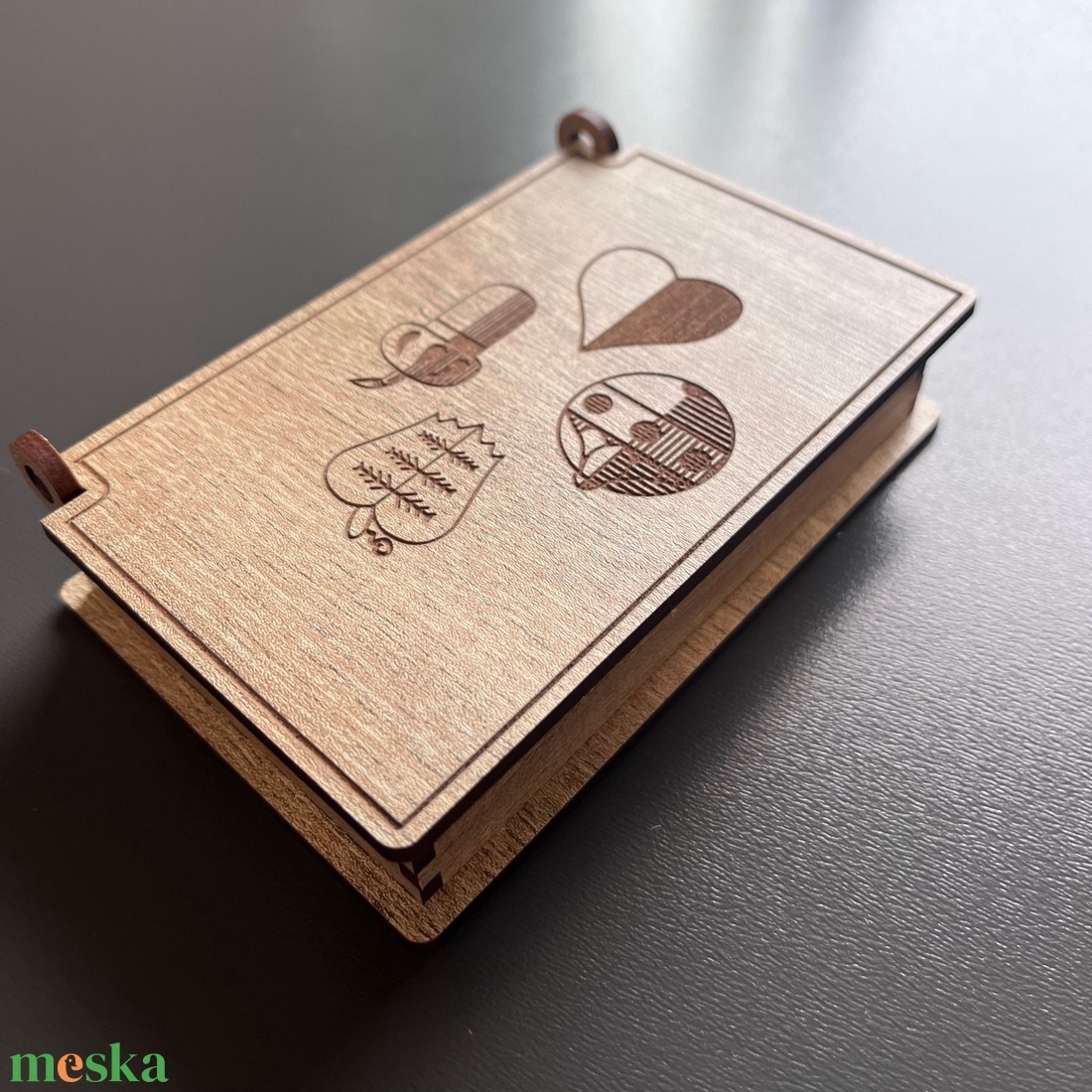 Kártyapakli tartó doboz - magyar kártya - táska & tok - pénztárca & más tok - kártyatartó & irattartó - Meska.hu