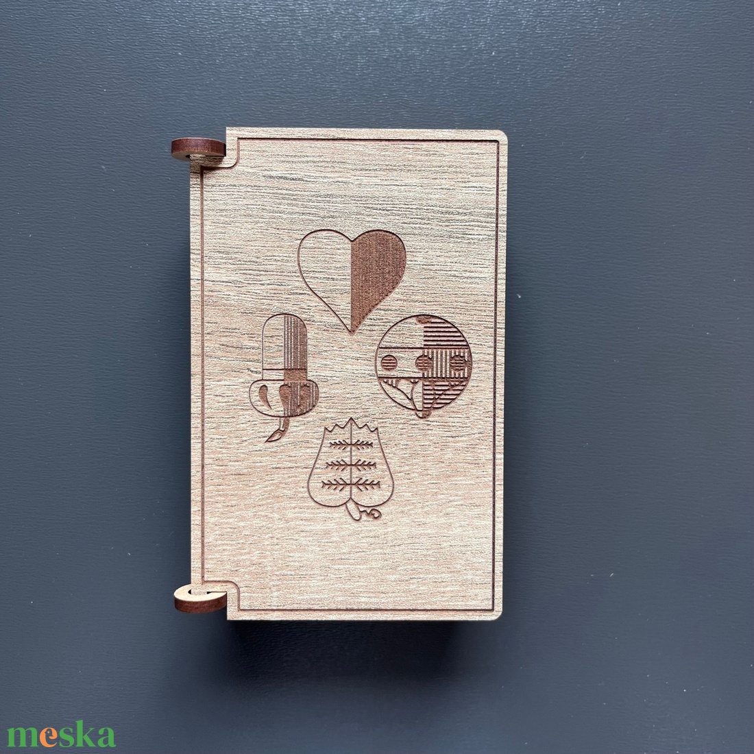 Kártyapakli tartó doboz - magyar kártya - táska & tok - pénztárca & más tok - kártyatartó & irattartó - Meska.hu