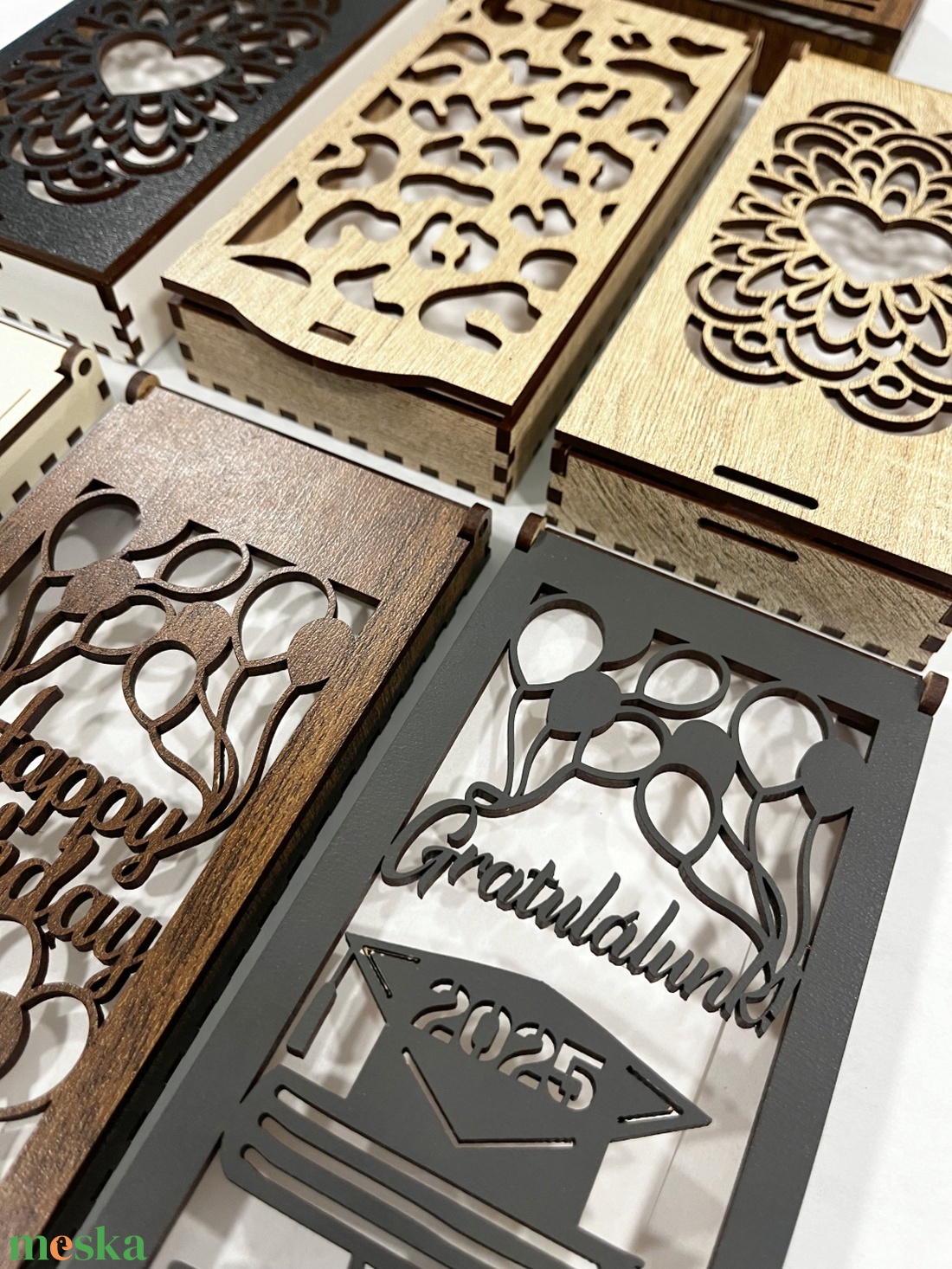 Lézervágott pénzátadó dobozok - otthon & életmód - papír, írószer - ajándékozás kellékei - pénzátadó doboz - Meska.hu