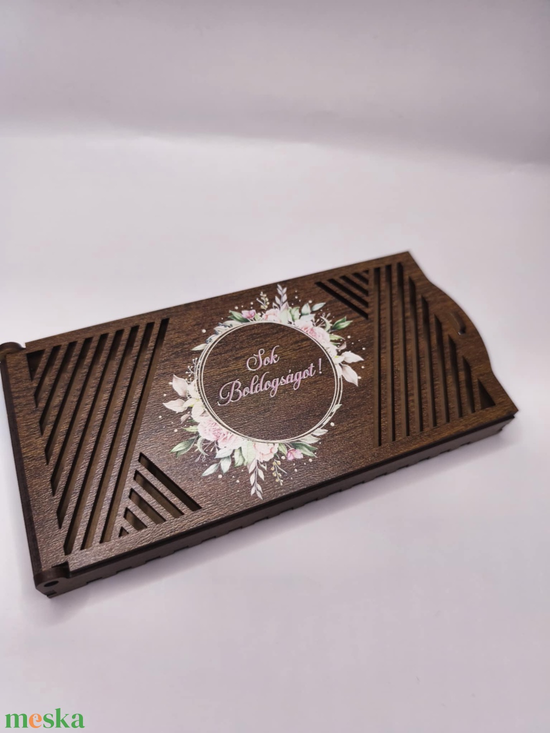 Sok boldogságot UV nyomott pénzátadó doboz - otthon & életmód - papír, írószer - ajándékozás kellékei - pénzátadó doboz - Meska.hu