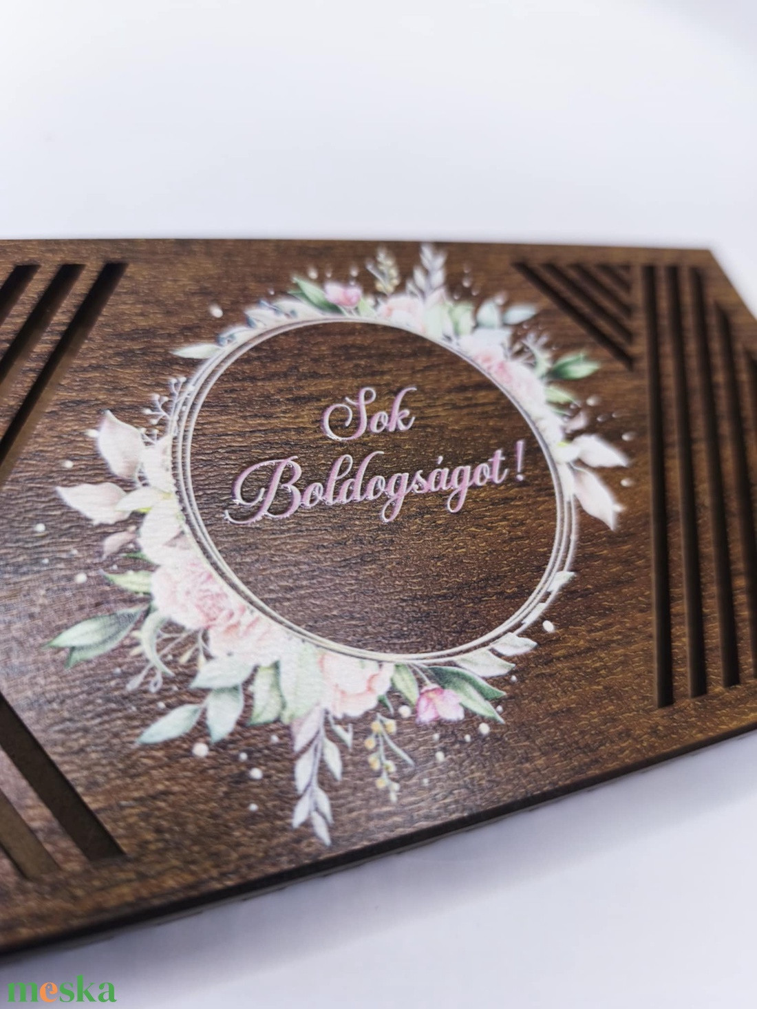 Sok boldogságot UV nyomott pénzátadó doboz - otthon & életmód - papír, írószer - ajándékozás kellékei - pénzátadó doboz - Meska.hu