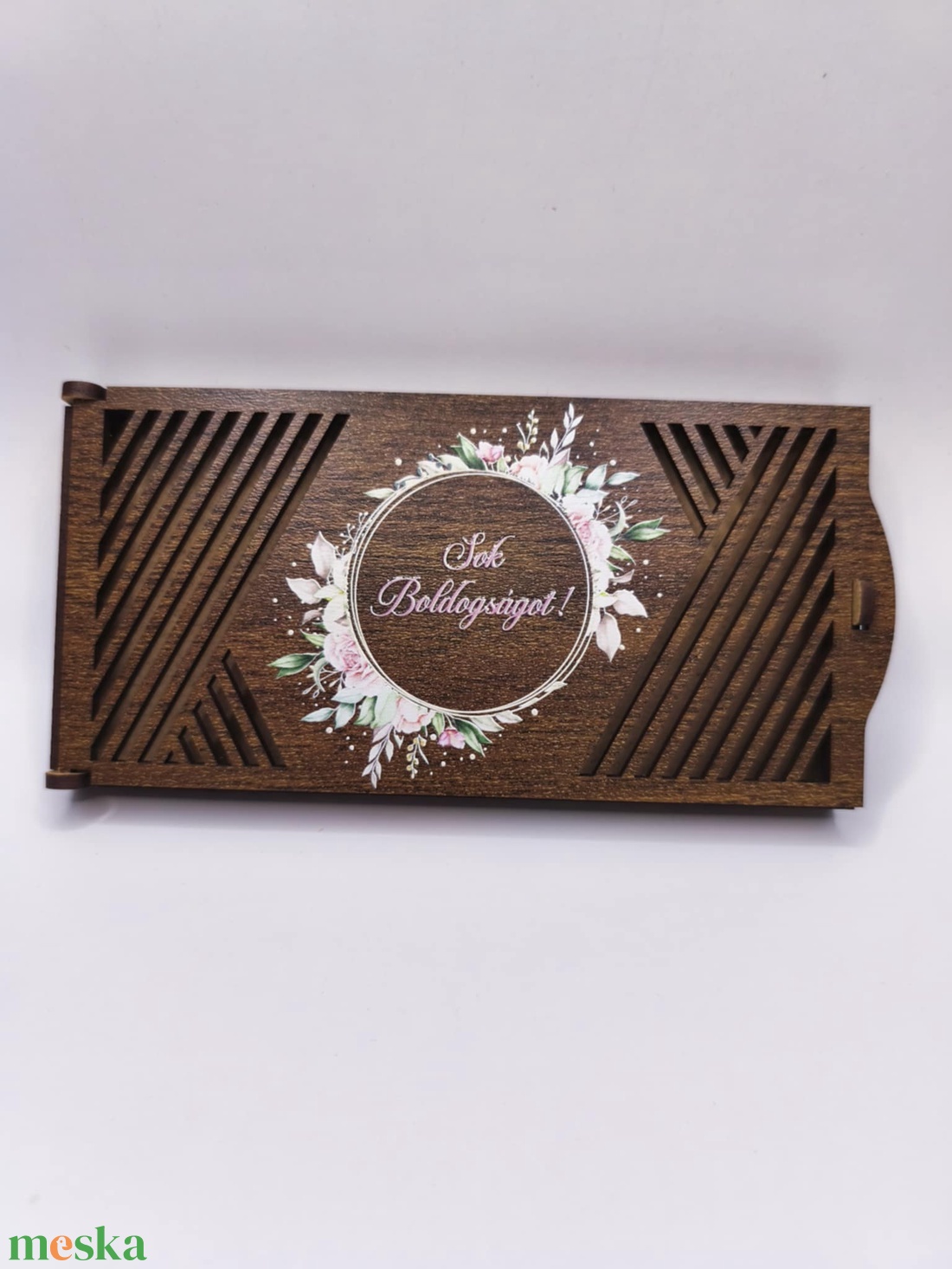 Sok boldogságot UV nyomott pénzátadó doboz - otthon & életmód - papír, írószer - ajándékozás kellékei - pénzátadó doboz - Meska.hu