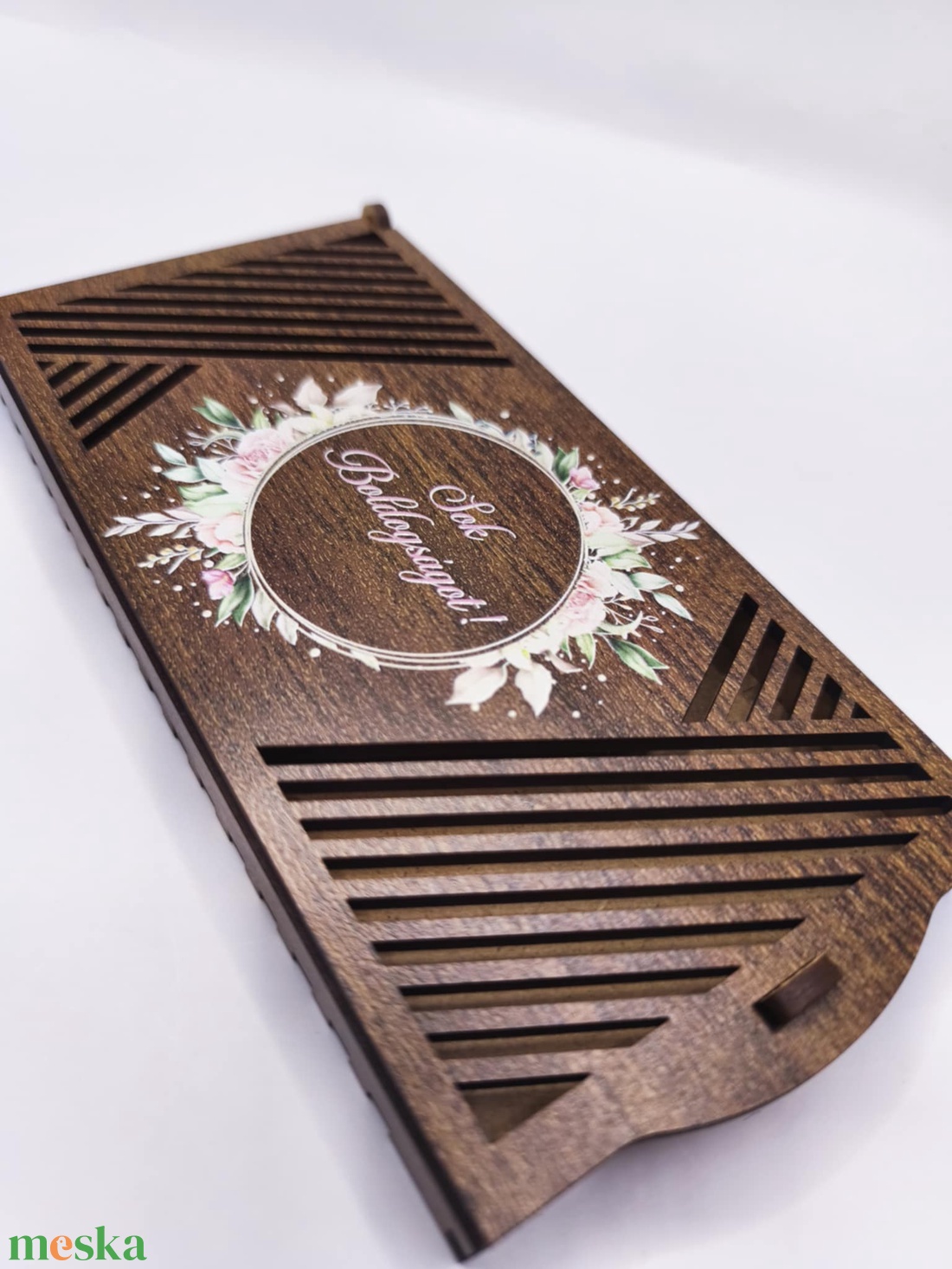 Sok boldogságot UV nyomott pénzátadó doboz - otthon & életmód - papír, írószer - ajándékozás kellékei - pénzátadó doboz - Meska.hu