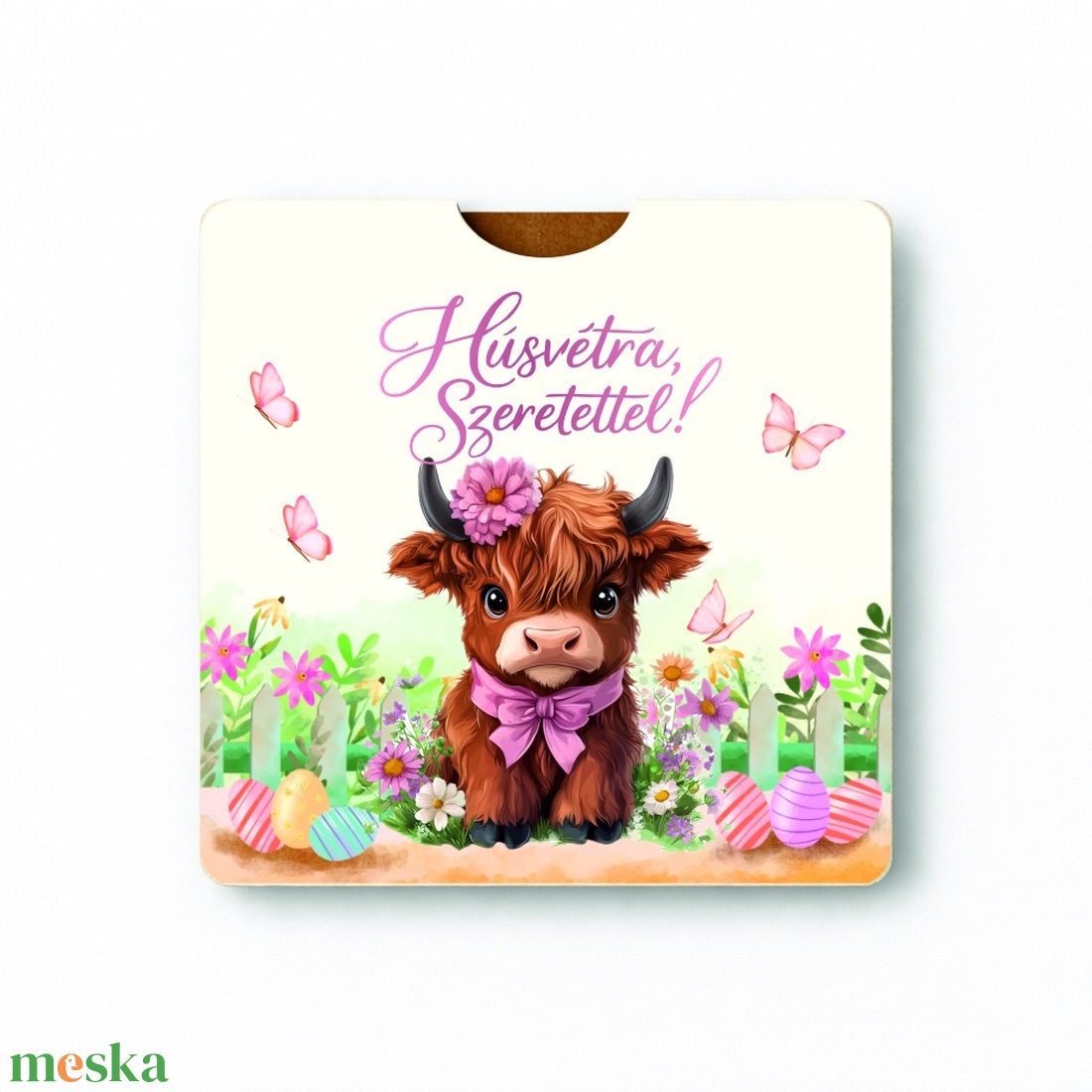 Egyszerű, zsebes húsvéti Locsipénz átadó - Boci - ünnepi díszek, dekorációk - húsvéti díszek és dekorációk - húsvéti pénzátadó - Meska.hu