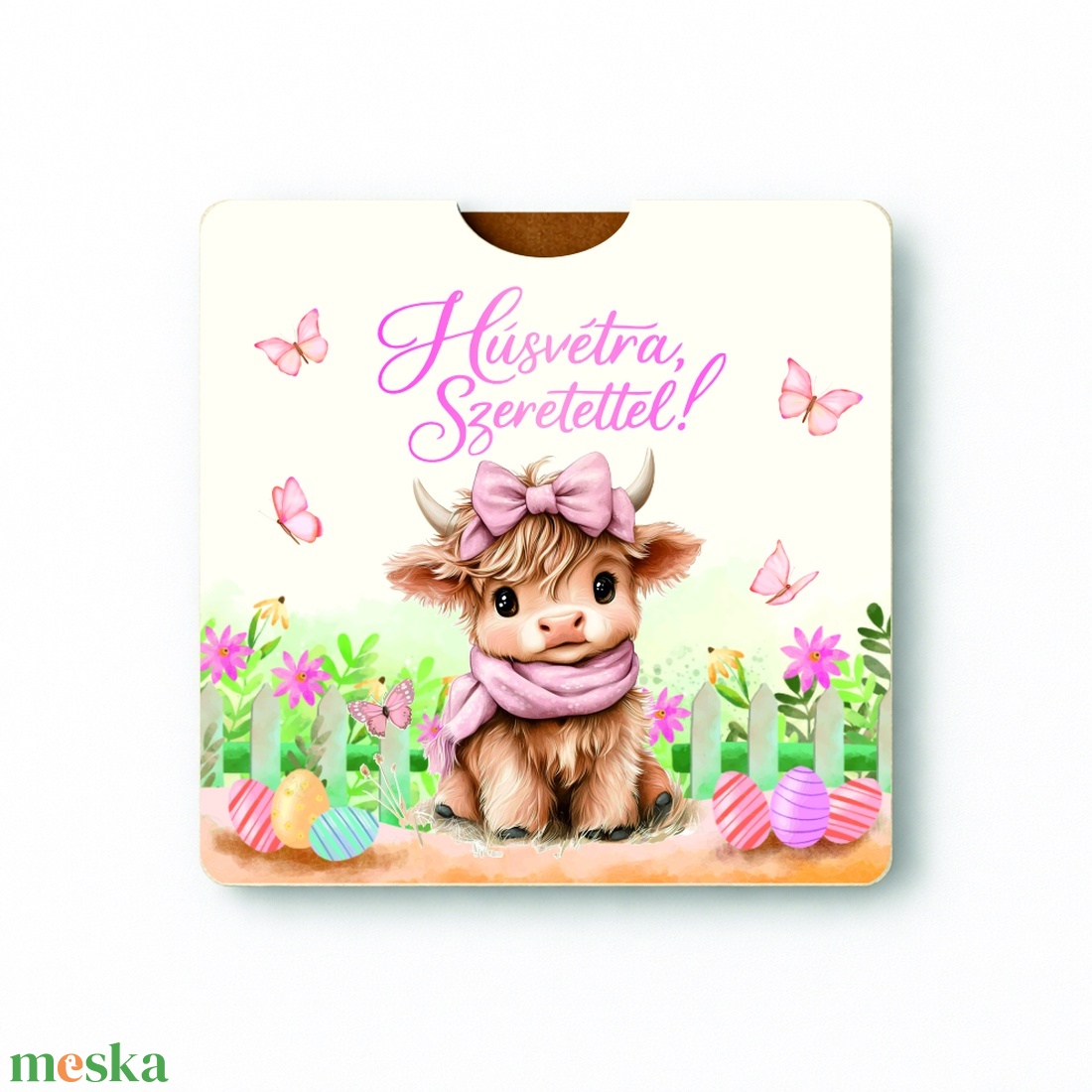 Egyszerű, zsebes húsvéti Locsipénz átadó - Boci - ünnepi díszek, dekorációk - húsvéti díszek és dekorációk - húsvéti pénzátadó - Meska.hu