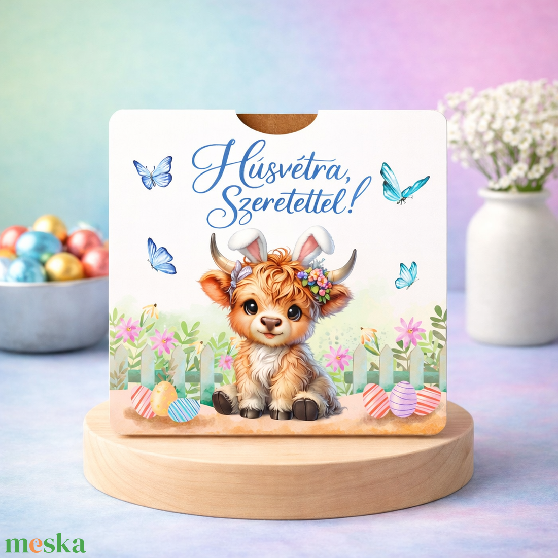 Egyszerű, zsebes húsvéti Locsipénz átadó - Boci - ünnepi díszek, dekorációk - húsvéti díszek és dekorációk - húsvéti pénzátadó - Meska.hu