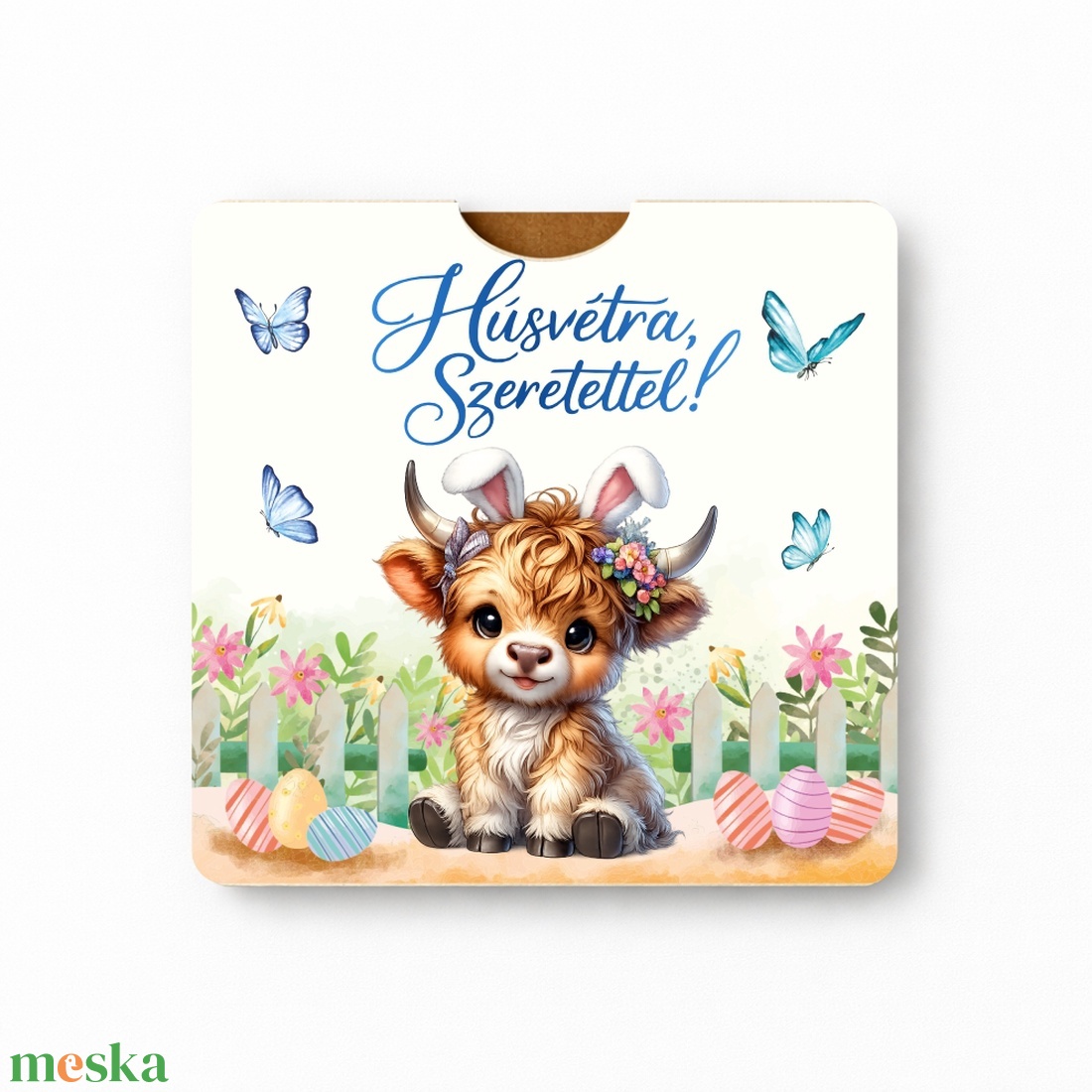 Egyszerű, zsebes húsvéti Locsipénz átadó - Boci - ünnepi díszek, dekorációk - húsvéti díszek és dekorációk - húsvéti pénzátadó - Meska.hu