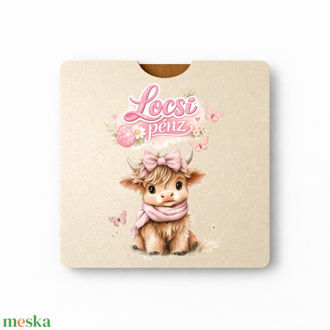 Egyszerű, zsebes húsvéti Locsipénz átadó - Boci - ünnepi díszek, dekorációk - húsvéti díszek és dekorációk - húsvéti pénzátadó - Meska.hu