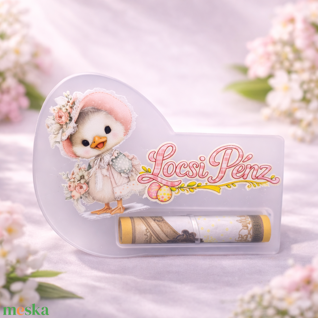 Húsvéti Locsipénz átadó plexi - Kacsa - ünnepi díszek, dekorációk - húsvéti díszek és dekorációk - húsvéti pénzátadó - Meska.hu