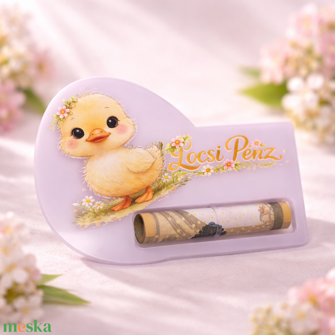Húsvéti Locsipénz átadó plexi - Kacsa - ünnepi díszek, dekorációk - húsvéti díszek és dekorációk - húsvéti pénzátadó - Meska.hu