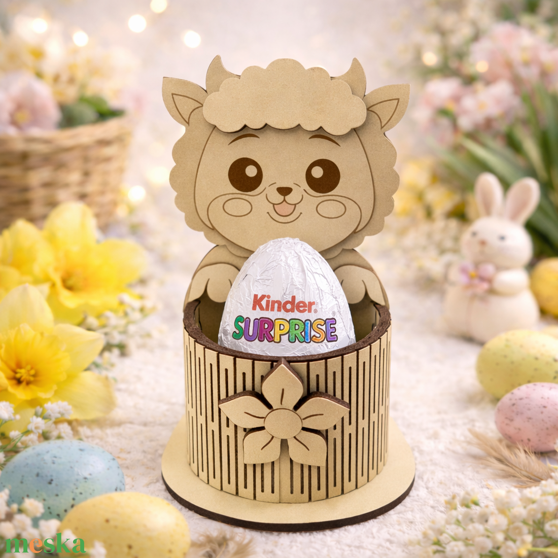 Húsvéti asztaldísz kosárral � Bari - ünnepi díszek, dekorációk - húsvéti díszek és dekorációk - húsvéti kosár - Meska.hu