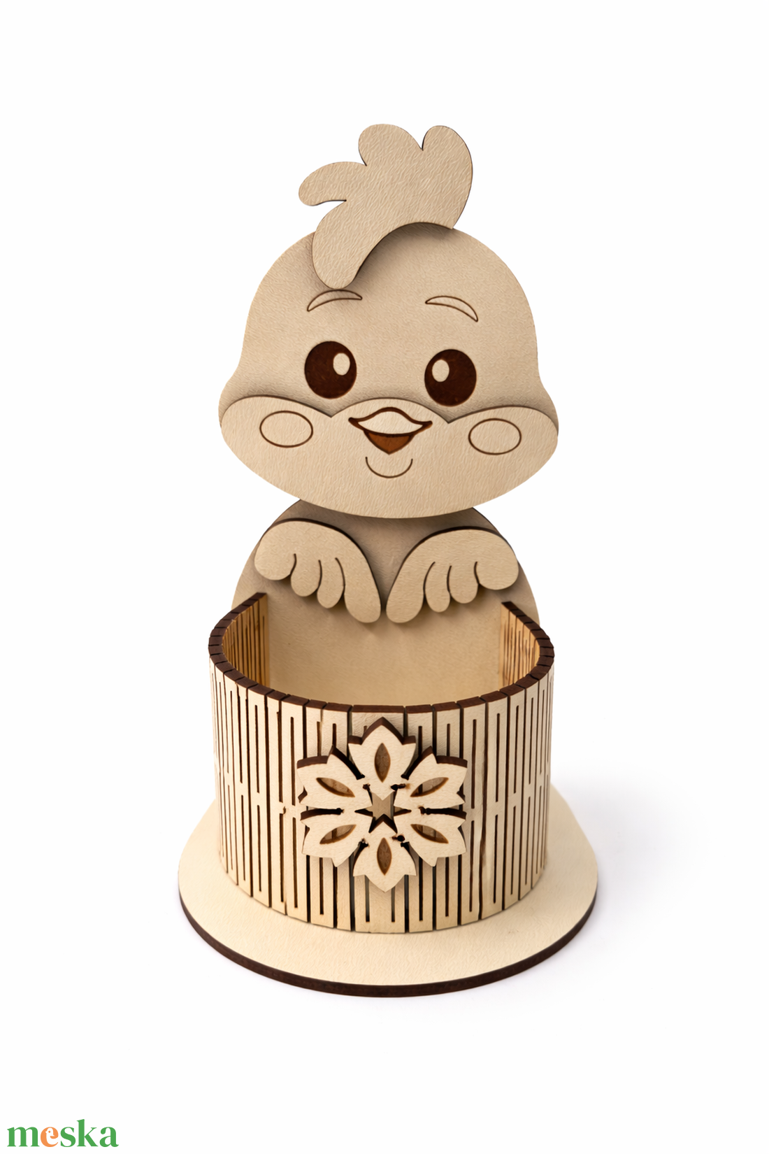 Húsvéti asztaldísz kosárral � Csibe - ünnepi díszek, dekorációk - húsvéti díszek és dekorációk - húsvéti kosár - Meska.hu