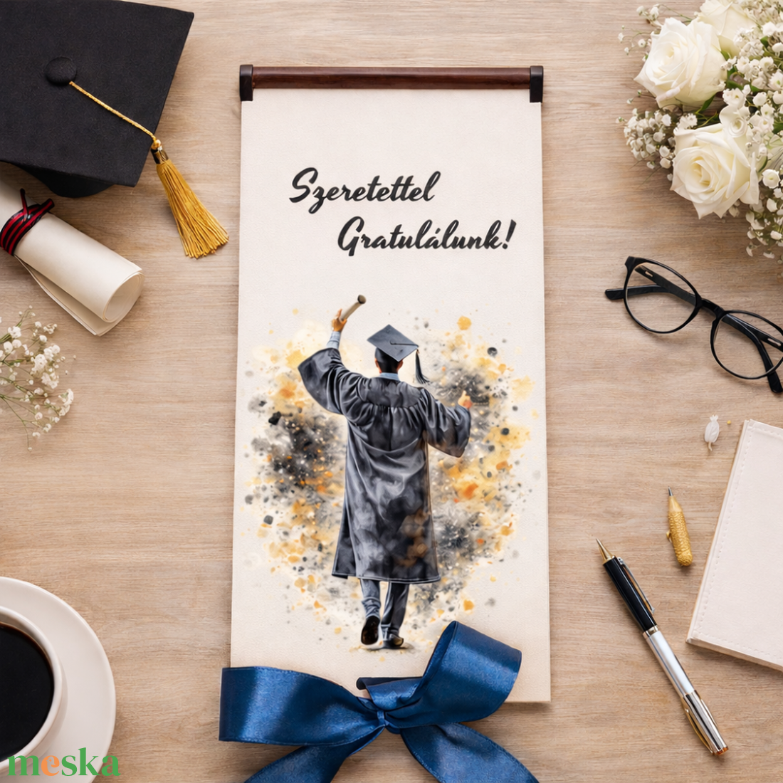 Elegáns pénzátadó doboz ballagásra, diplomaosztóra - otthon & életmód - papír, írószer - ajándékozás kellékei - pénzátadó doboz - Meska.hu