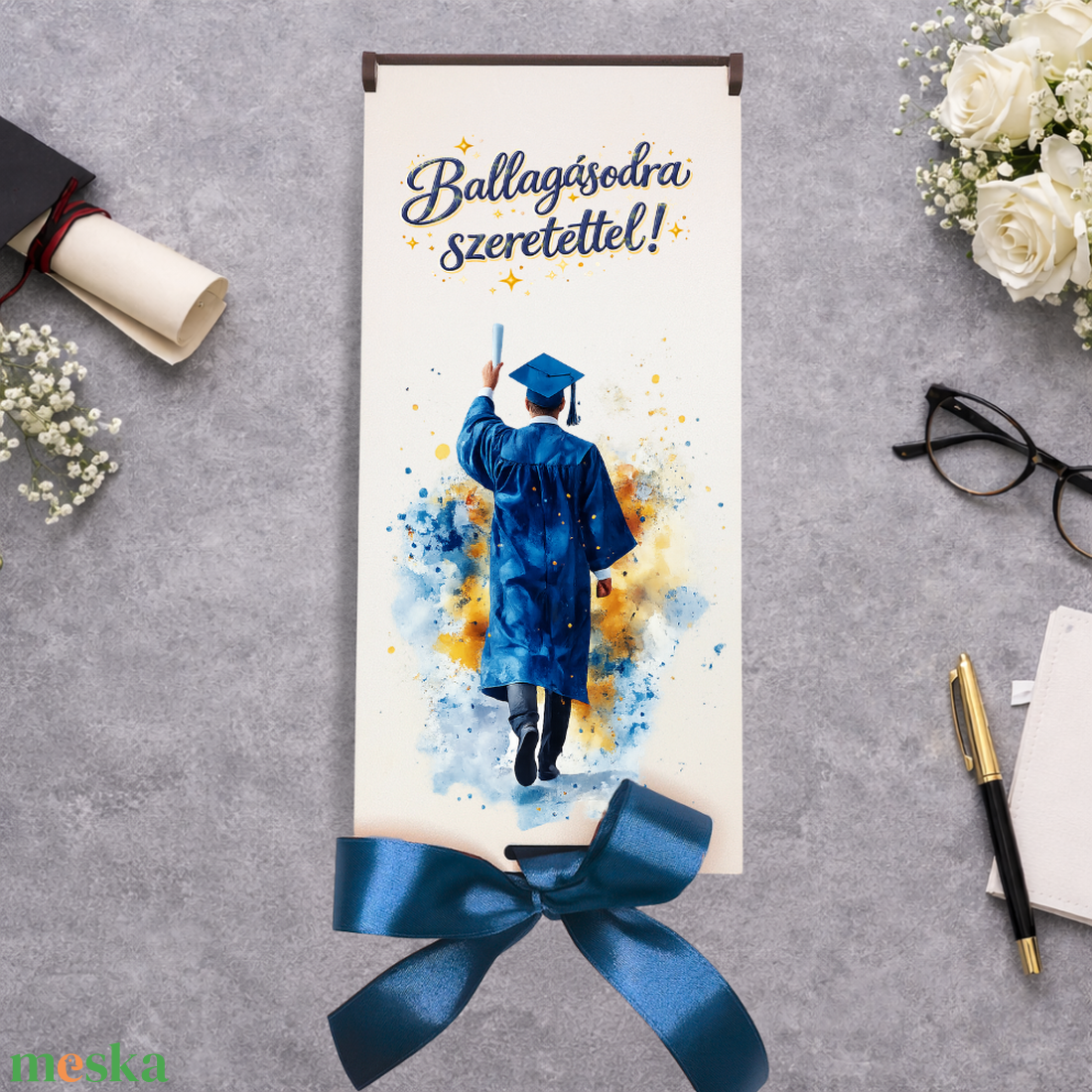 Elegáns pénzátadó doboz ballagásra, diplomaosztóra - otthon & életmód - papír, írószer - ajándékozás kellékei - pénzátadó doboz - Meska.hu