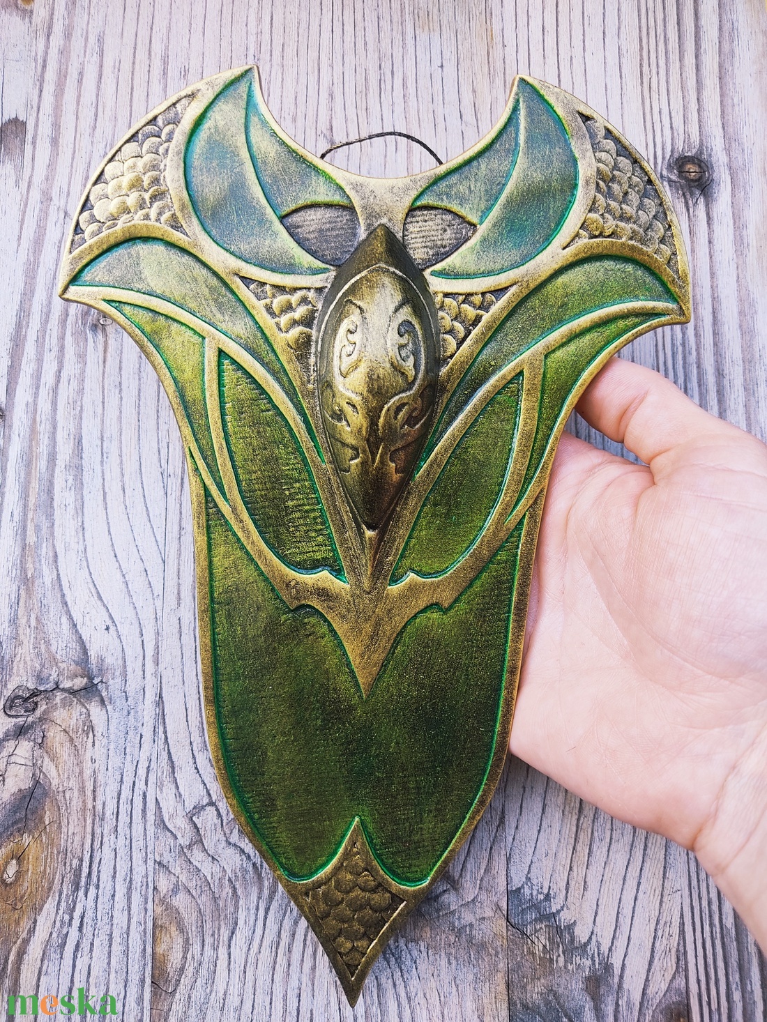 Mirkwood mini pajzs, Gyűrűk Ura, A hobbit, falidísz, Thranduil, Legolas, Tauriel, szülinap, ajándék - otthon & lakás - dekoráció - fali és függő dekoráció - falra akasztható dekor - Meska.hu Mirkwood mini pajzs, Gyűrűk Ura, A hobbit, falidísz, Thranduil, Legolas, Tauriel, szülinap, ajándék - otthon & lakás - dekoráció - fali és függő dekoráció - falra akasztható dekor - Meska.hu