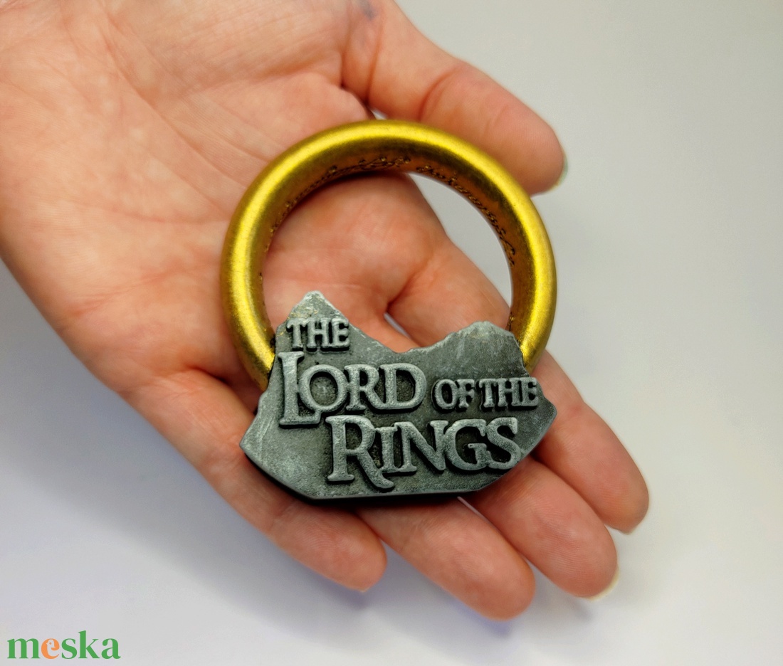 Egy gyűrű hűtőmágnes, A hobbit, Gyűrűk Ura, szülinap, Aragorn, Gandalf, Legolas, Frodo, Gimli, ajandék - otthon & életmód - dekoráció - dísztárgy - Meska.hu