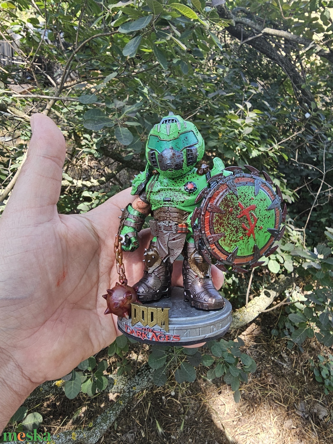 Doom The Dark Ages chibi stílusú, tömör gyantás szobor - otthon & életmód - dekoráció - asztal és polc dekoráció - könyvszobor - Meska.hu