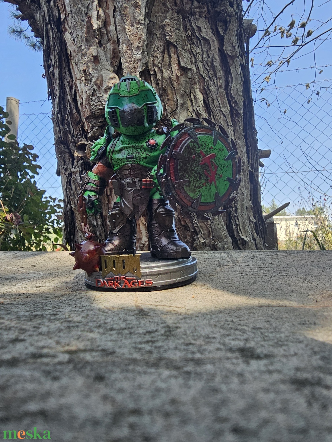 Doom The Dark Ages chibi stílusú, tömör gyantás szobor - otthon & életmód - dekoráció - asztal és polc dekoráció - könyvszobor - Meska.hu