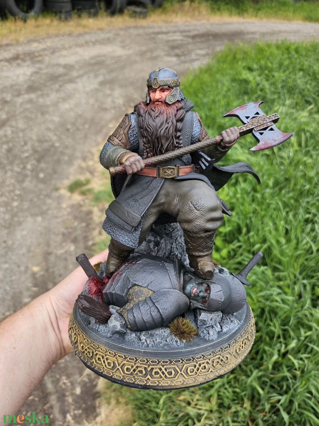 Gimli a törp, A gyűrűk ura karakter, resin szobor, kézzel festve - otthon & életmód - dekoráció - asztal és polc dekoráció - könyvszobor - Meska.hu Gimli a törp, A gyűrűk ura karakter, resin szobor, kézzel festve - otthon & életmód - dekoráció - asztal és polc dekoráció - könyvszobor - Meska.hu