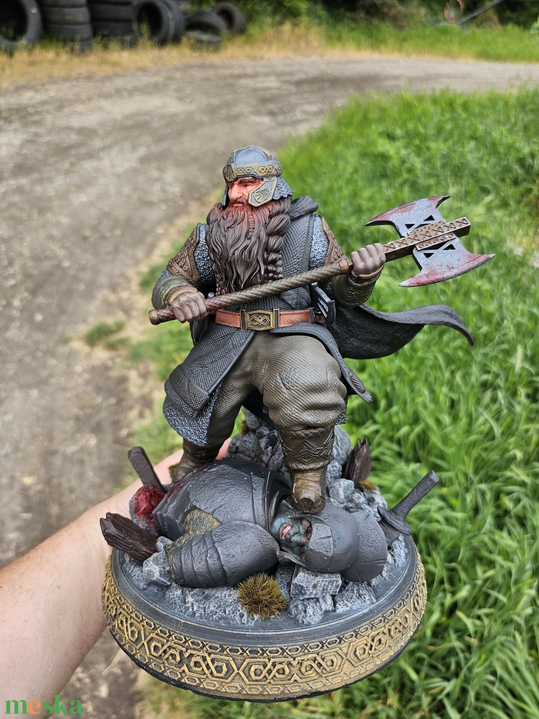 Gimli a törp, A gyűrűk ura karakter, resin szobor, kézzel festve - otthon & életmód - dekoráció - asztal és polc dekoráció - könyvszobor - Meska.hu Gimli a törp, A gyűrűk ura karakter, resin szobor, kézzel festve - otthon & életmód - dekoráció - asztal és polc dekoráció - könyvszobor - Meska.hu