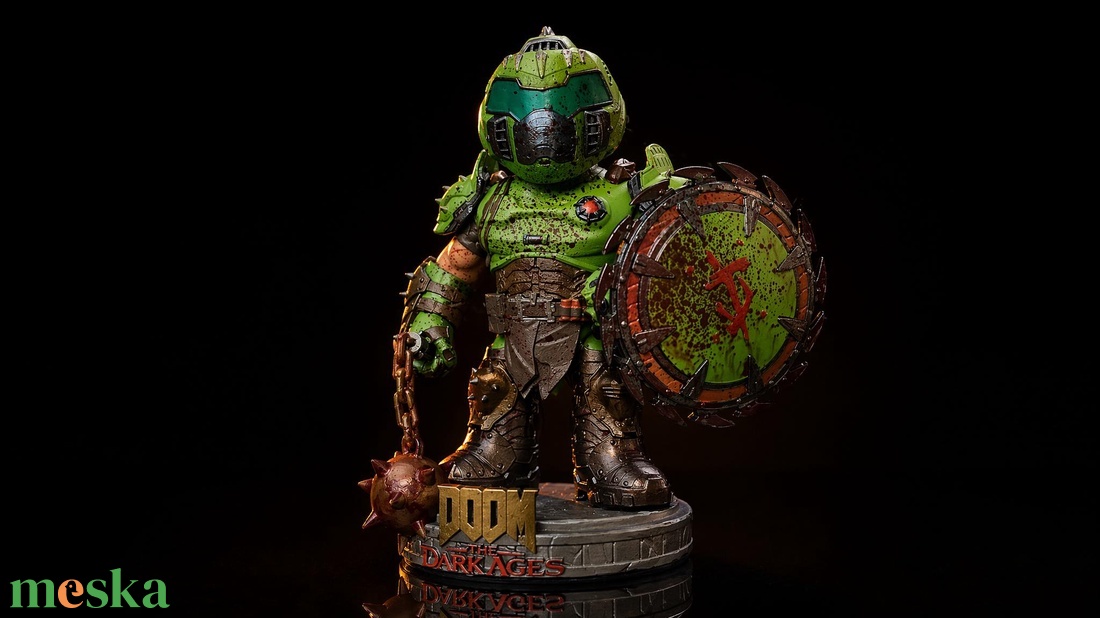 Doom The Dark Ages chibi stílusú, tömör gyantás szobor - otthon & életmód - dekoráció - asztal és polc dekoráció - könyvszobor - Meska.hu