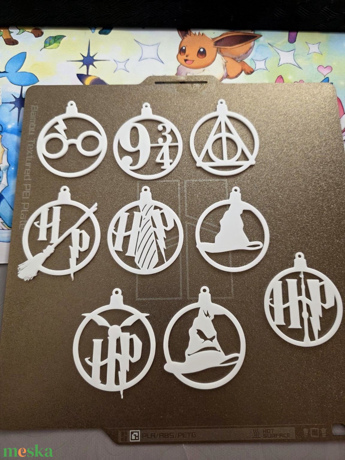 Harry Potter karácsonyfadísz szett  3D nyomtatott - karácsony - karácsonyi lakásdekoráció - karácsonyfadíszek - Meska.hu