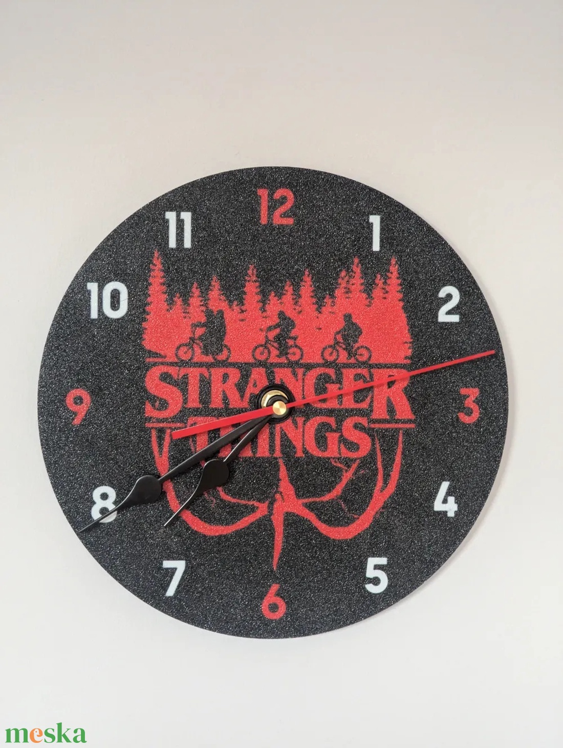Stranger Things falióra  egyedi 3D nyomtatott kivitel - otthon & életmód - dekoráció - fali és függő dekoráció - falióra & óra - Meska.hu
