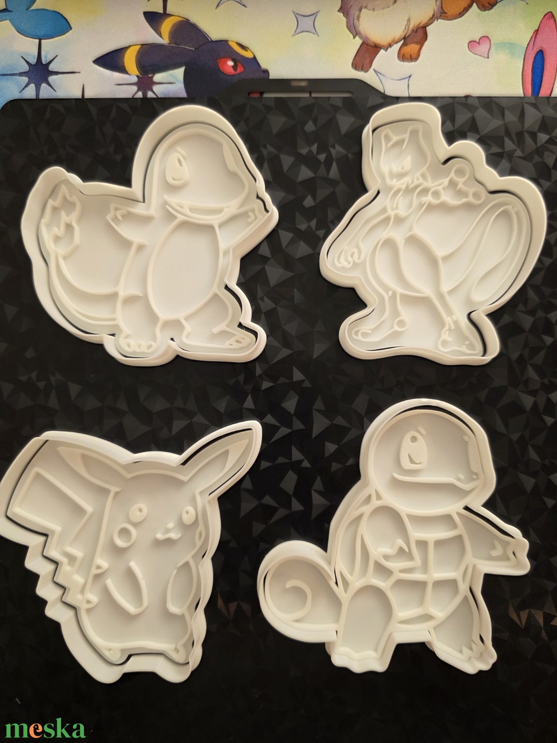 Pokémon sütikiszúró szett  3D nyomtatott (4 db) - otthon & életmód - konyhafelszerelés, tálalás - sütés, főzés - sütikiszúró - Meska.hu