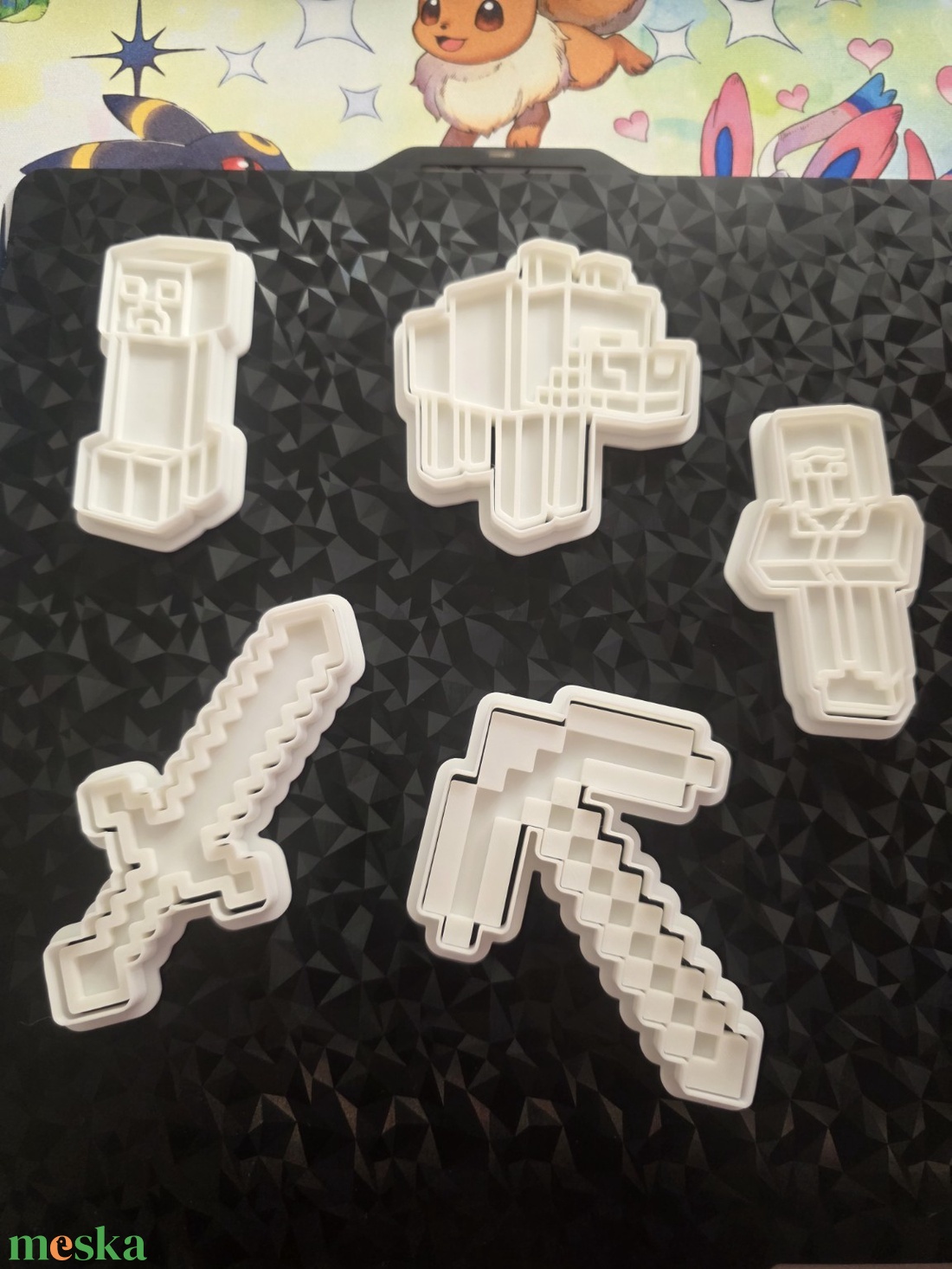 Minecraft sütikiszúró szett  3D nyomtatott (5 db) - otthon & életmód - konyhafelszerelés, tálalás - sütés, főzés - sütikiszúró - Meska.hu
