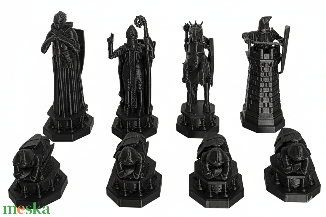 Harry Potter Sakk Készlet - 3D Nyomtatott Figurák (32 db) - Tábla Nélkül - játék & sport - táblajáték és kártyajáték - sakk - Meska.hu