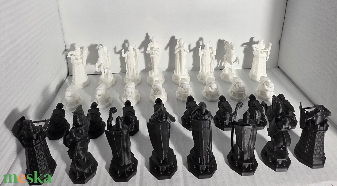 Harry Potter Sakk Készlet - 3D Nyomtatott Figurák (32 db) - Tábla Nélkül - játék & sport - táblajáték és kártyajáték - sakk - Meska.hu