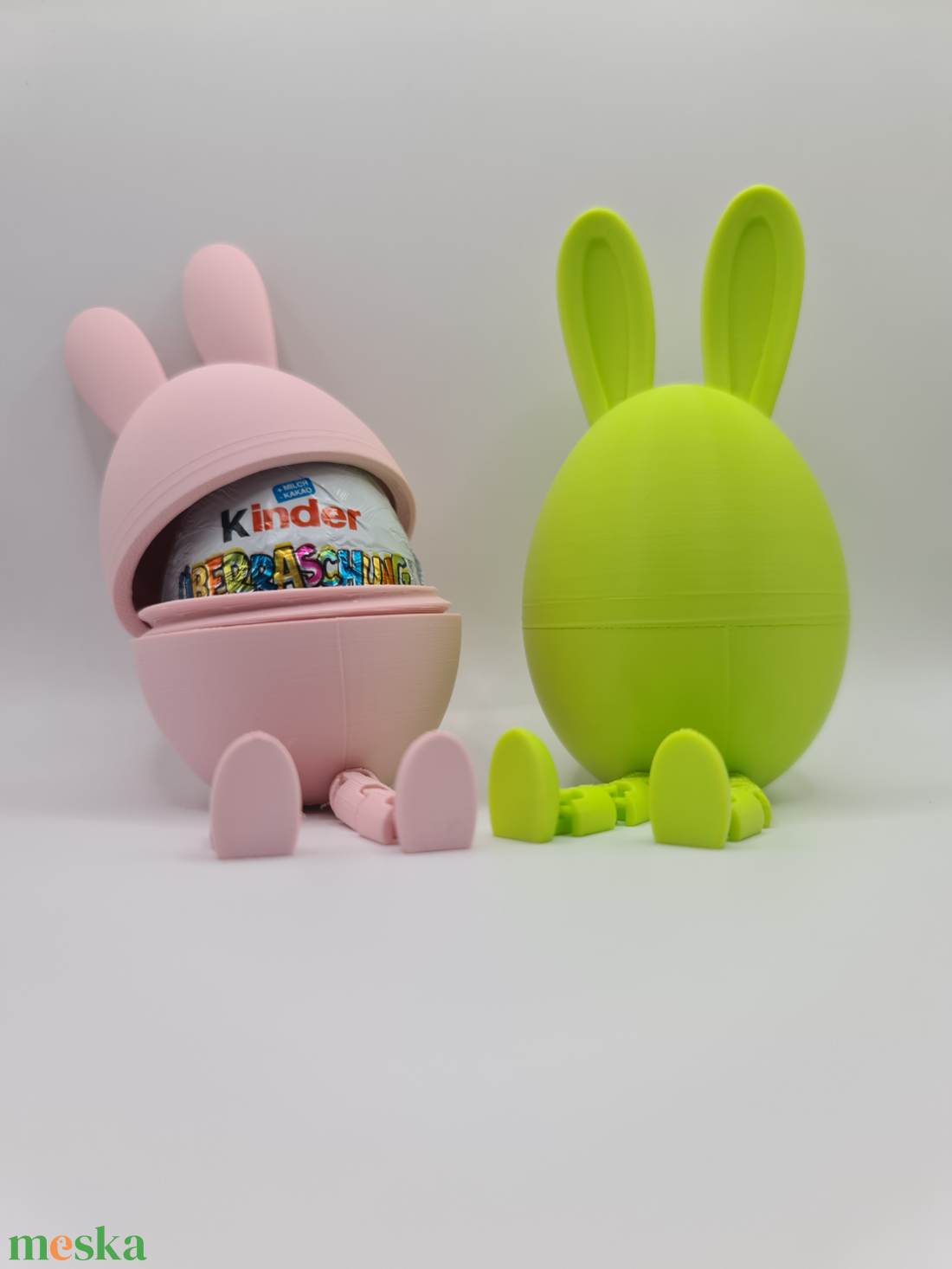 Húsvéti Meglepetés Tojás: Ücsörgő Nyuszi Figura-3D Nyomtatott - otthon & életmód - dekoráció - húsvéti asztaldíszek - Meska.hu