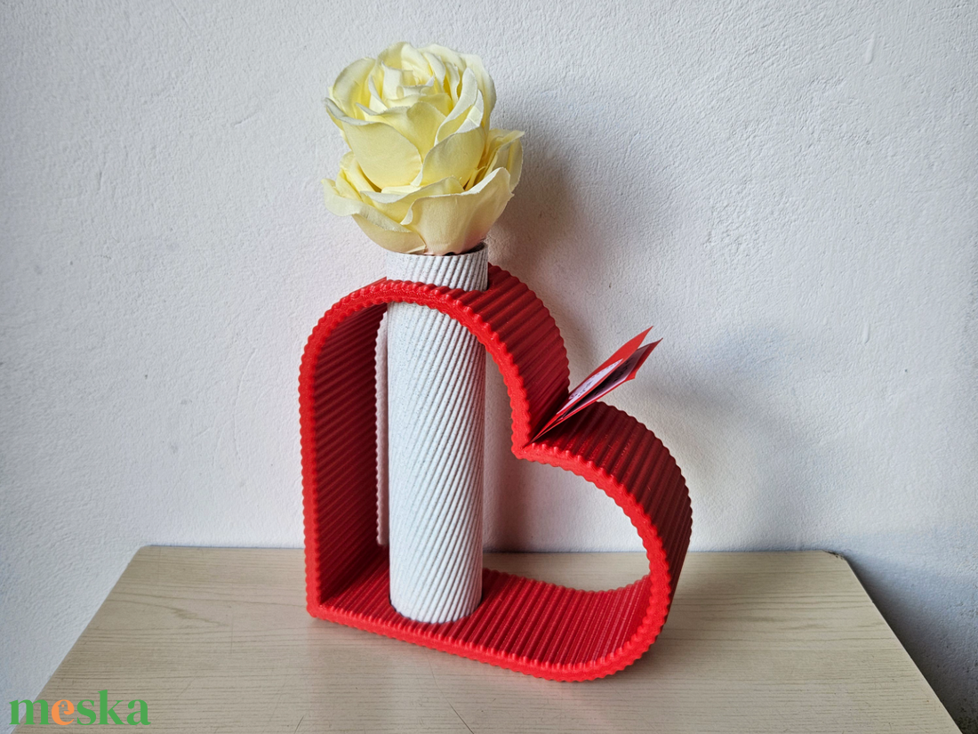 Valentin-napi Virágtartó � Romantikus Asztaldísz-3D Nyomtatott - otthon & életmód - dekoráció - asztal és polc dekoráció - asztaldísz - Meska.hu