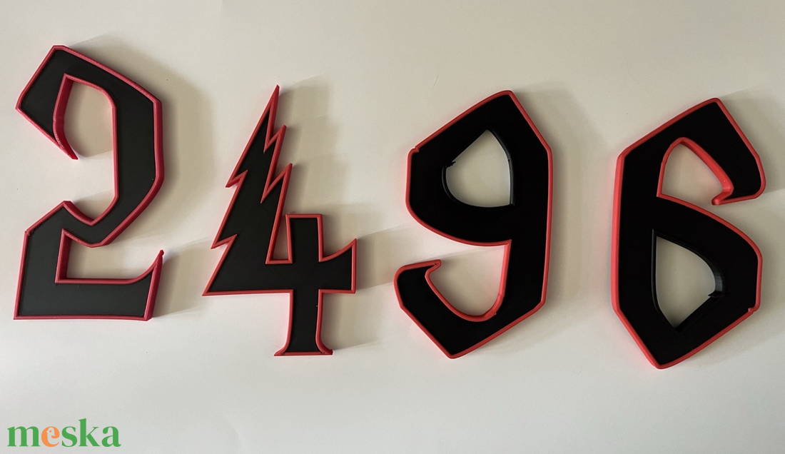 Varázslatos Házszám � Harry Potter Stílusú-3D Nyomtatott - otthon & életmód - ház & kert - házszám - Meska.hu