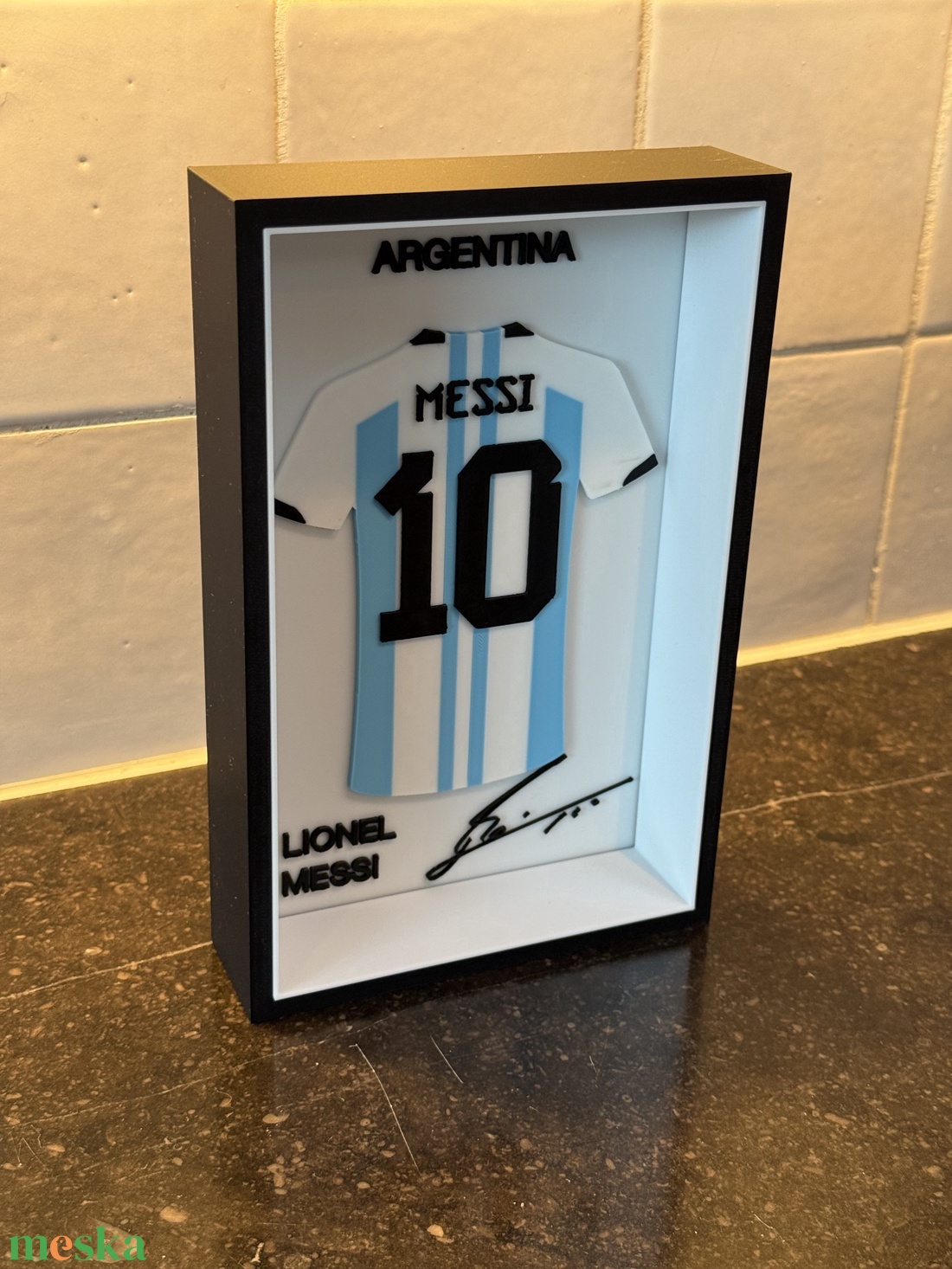 Lionel Messi � Argentína mez- 3D Nyomtatott - otthon & életmód - dekoráció - asztal és polc dekoráció - asztaldísz - Meska.hu