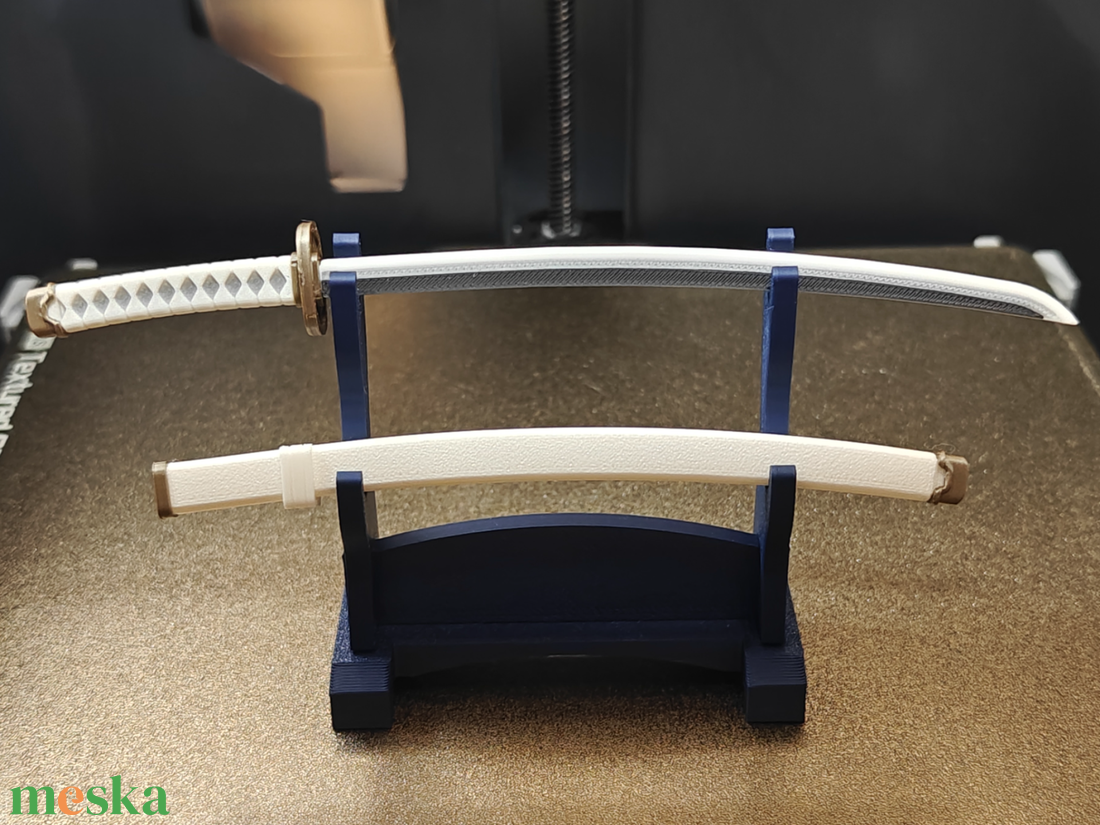 One Piece - Roronoa Zoro Shusui Katana és Állvány- 3D Nyomtatott -  - Meska.hu